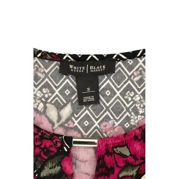 WHITE HOUSE BLACK MARKET Women's Polyester Tank‎ Top Floral Size S - Picture 5 of 8